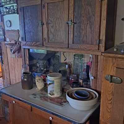 Antique Hoosier cabinet