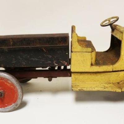 1108	PRESS STEEL LARGE TOY DUMP TRUCK, APPROXIMATELY 9 IN X 24 IN X 10 IN
