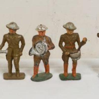 1161	LOT OF 9 ANTIQUE CAST METAL WWI SOLDERS BAND
