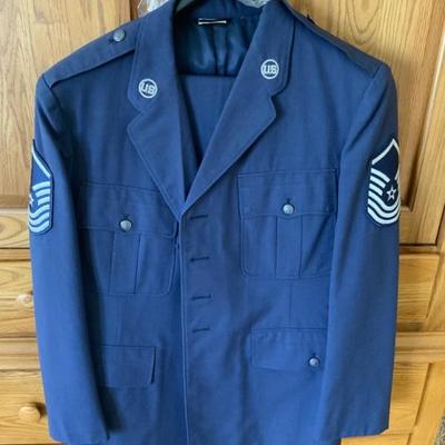 Military suit.