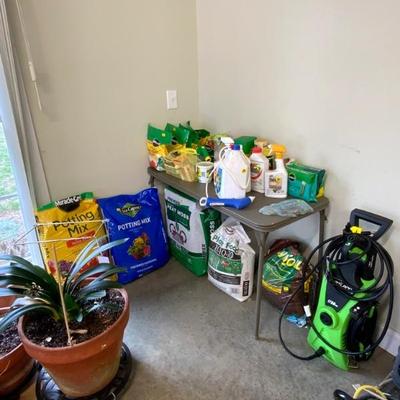 Outdoor planting supplies.