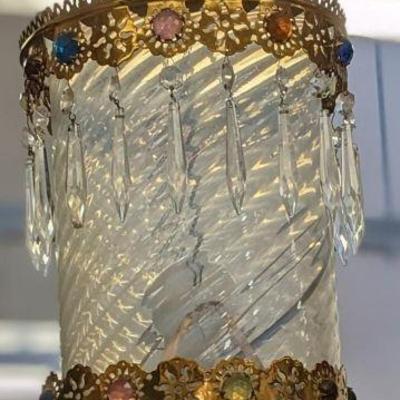 Hanging Lantern with Jewels and Prisms