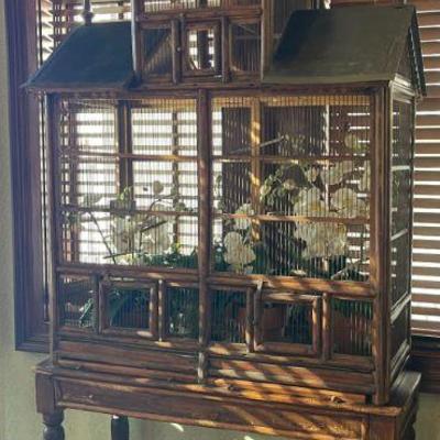 Large Decorative Birdcage on Stand