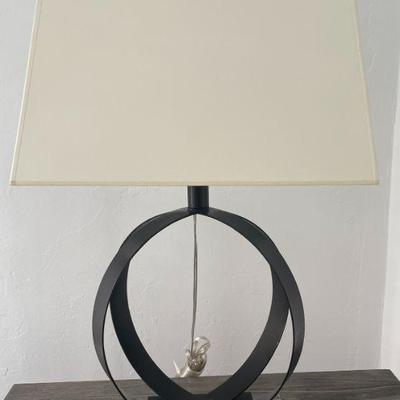 Metal and Lucite Contemporary Lamp