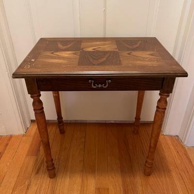 Petite side table with drawer $30