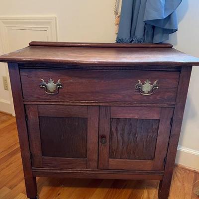 Oak washstand, $180
