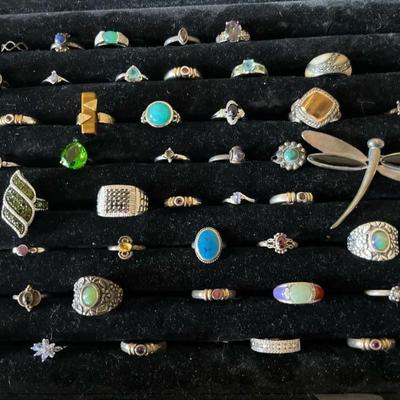 A selection of beautiful rings