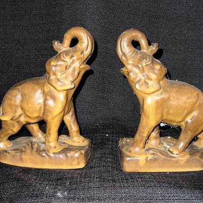 signed Rookwood bookends

