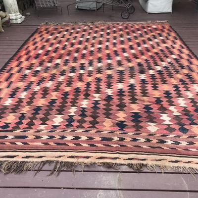 Vintage Kilim Carpet - 1950s - 169â€ x 119â€ - valued at $1,800