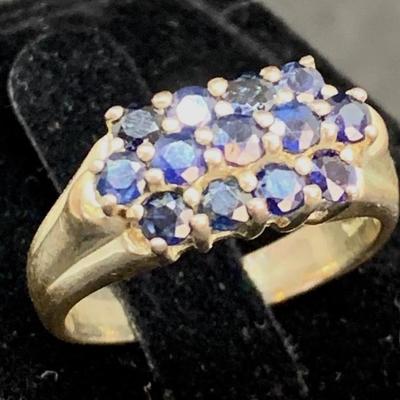 Sterling Silver & Sapphire (tested) Ring