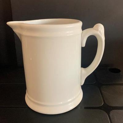 Homer Laughlin Ironstone Porcelain White Pitcher