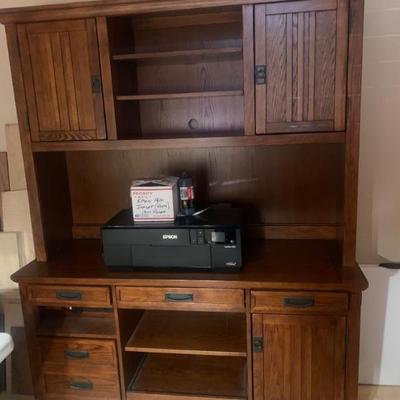 Office Hutch with Storage