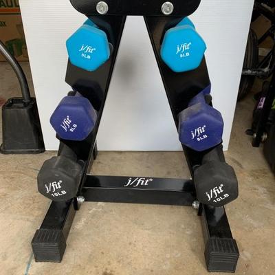 JFit Weight Tower and Weights