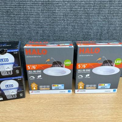 Halo LED Retrofit 5''-6'' and LED light bulbs 