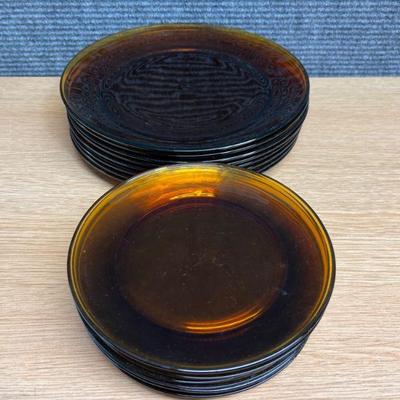 Amber Dinner and Salad Plates 