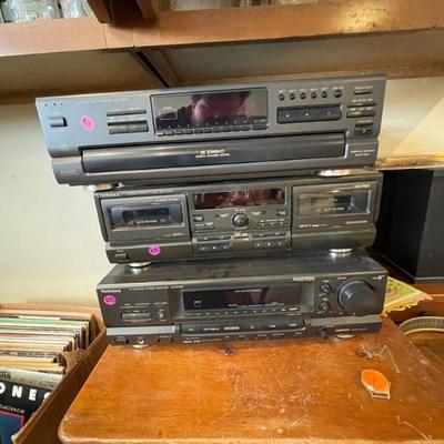 VHS players, cassette players - $10 each, $25 for all 3. 