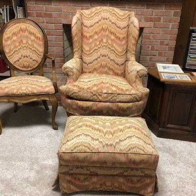 matching chairs with ottoman