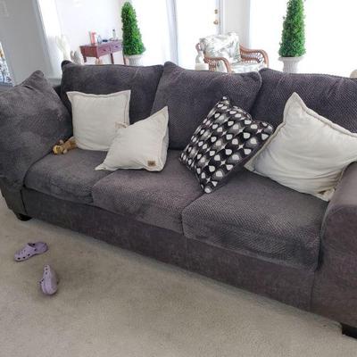 grey sofa, matching sectional