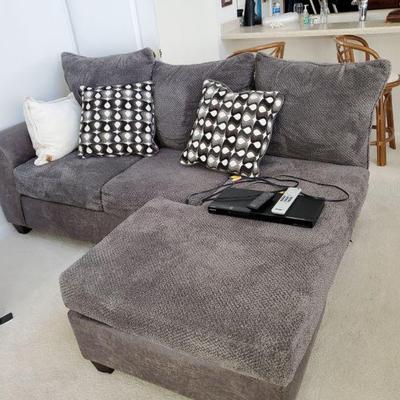 grey chaise, sofa sectional