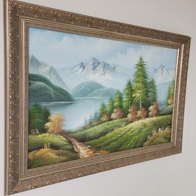 framed landscape art