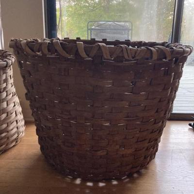 Huge antique farm baskets