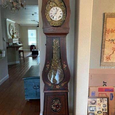 R.jeantet Mobier antique grandfather clock. French farmhouse. 9