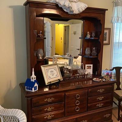 Dresser not available for sale only items displayed on it