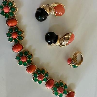 A gorgeous selection of jewelry with semi precious stones
