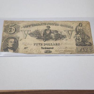 Confederate $5