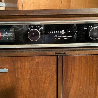 Vintage GE Stereophonic High Fidelity System (tuner and record player).  And it works!