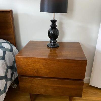 Bedside table with 4 piece set