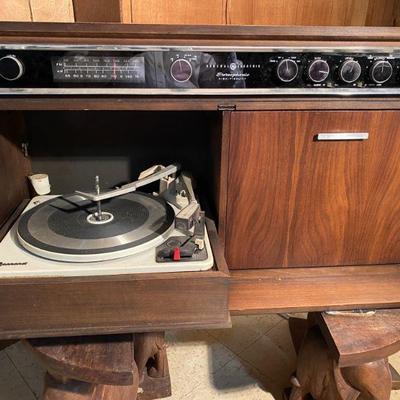 Vintage GE Stereophonic High Fidelity System (tuner and record player).  And it works!