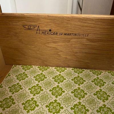 four piece bedroom set is an 
American of Martinsville.