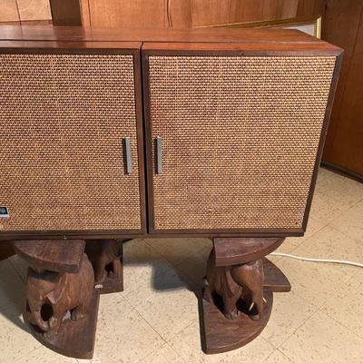 Vintage GE Stereophonic High Fidelity System (tuner and record player).  And it works!