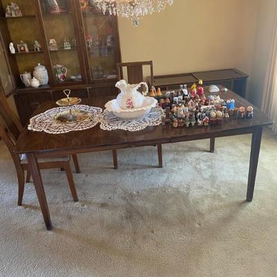 6 ft table with  chairs
