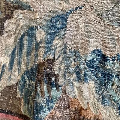 Antique Flemish Tapestry 10 x 9.6