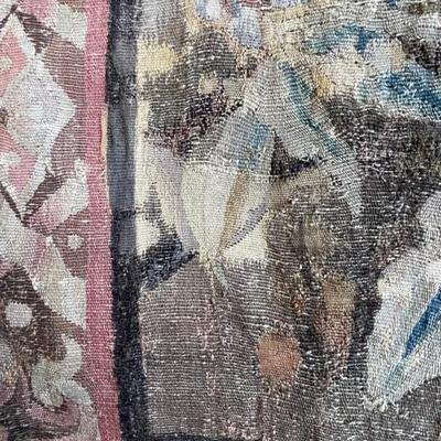 Antique Flemish Tapestry 10 x 9.6