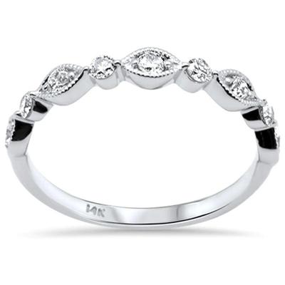 .35ct G SI 14K White Gold Women's Diamond Ring Band Size 7
$540...