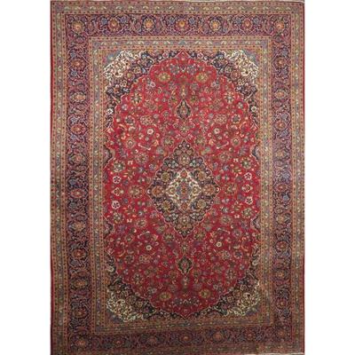 Hand-Knotted Vintage Rug 13'0