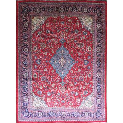 Hand-Knotted Vintage Rug 13'2