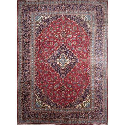 Hand-Knotted Vintage Rug 12'0