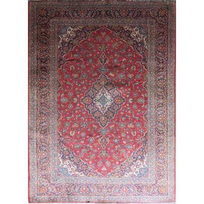 Hand-Knotted Vintage Rug 12'7