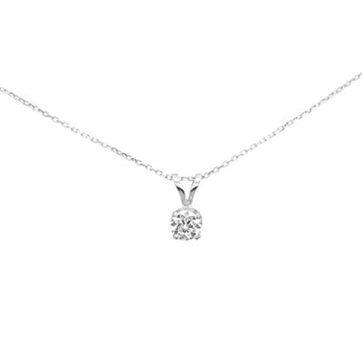 SPECIAL! .61ct G SI 14K White Gold Diamond Solitaire Pendant Necklace
$2700...