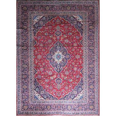 Hand-Knotted Vintage Rug 13'0