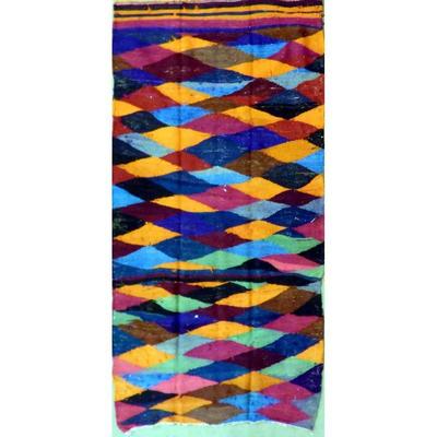 Hand-Knotted Sanandaj Vintage Kilim 9'0" X 4'9" $642
ABC Rugs Kilims Collection Authentic Hand-Knotted Sanandaj...