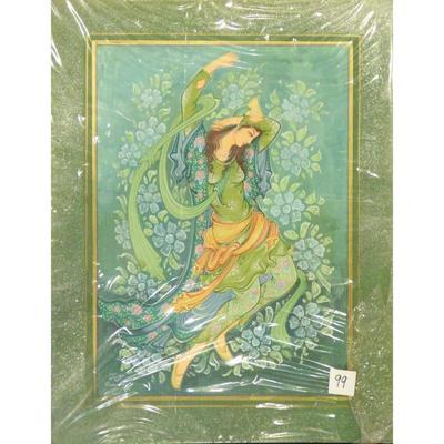 Persian Miniature Fine Art Handmade Painting Ready To Hang For Home Wall Art Decoration 14" X 18" Abcpm0252 $910...