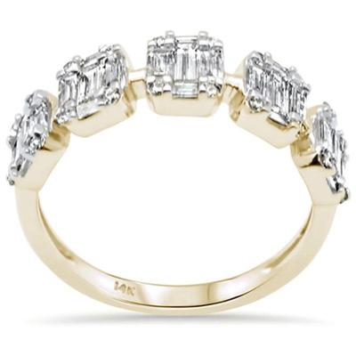 SPECIAL! .93ct G SI 14K Yellow Gold Diamond Round & Baguette Ring Size 6.5
$1118...