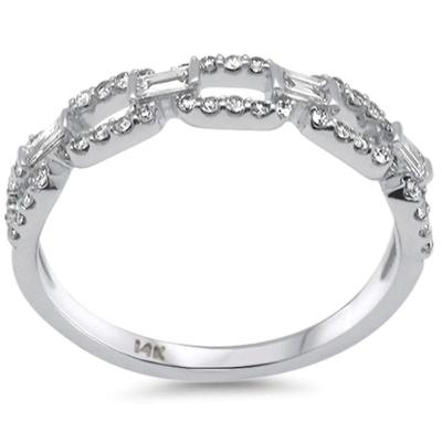 SPECIAL! .38ct G SI 14K White Gold Diamond Link Ladies Ring Size 6.5
$198...