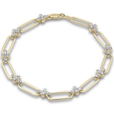 SPECIAL! .49ct G SI 14K Yellow Gold Diamond Forzatina Bracelet 7" Long
$1250...