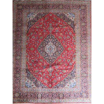 Hand-Knotted Vintage Rug 12'6